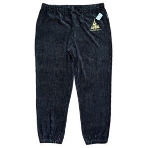 NWT Disney Parks 50th Anniversary Luxe Spirit Jersey Corduroy Sweatpants Sz XXL
